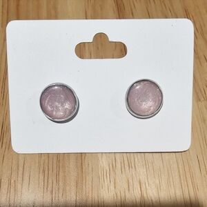 Pink Stud Earrings